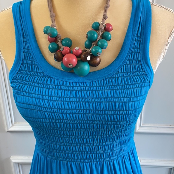 Perfect summer dress from Remain bright blue size small - Picture 2 of 5